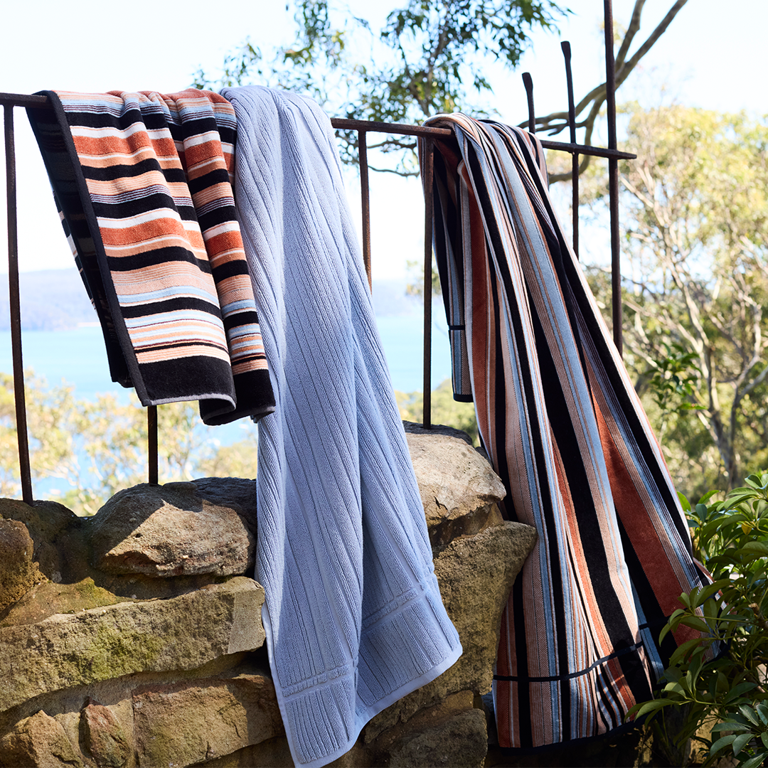 Ridge towel in Sunrise