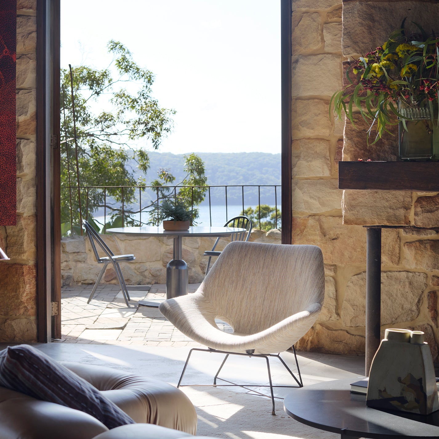 Fields Fabric in Basalt