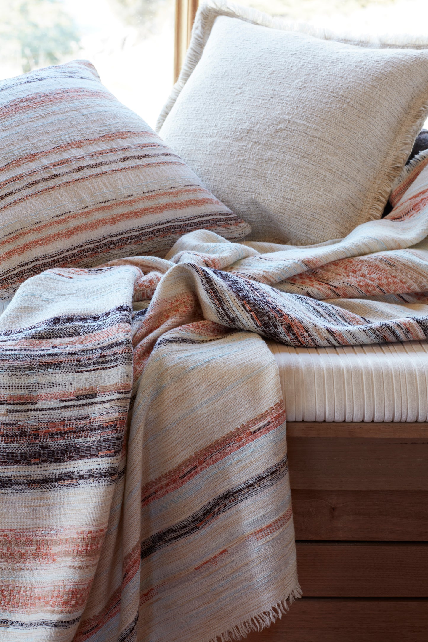 Flax fabric in Sand