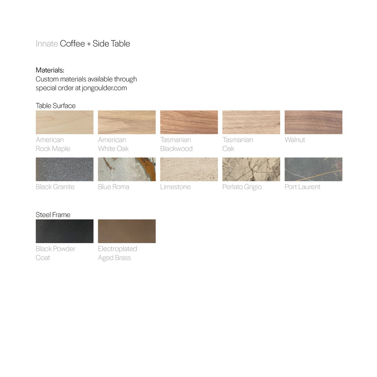 Innate Coffee + Side Table Range
