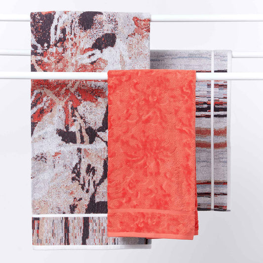 Strata / Shadows Coral bath sets